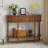 43.3'' Farmhouse Half Moon Console Table-1161319003