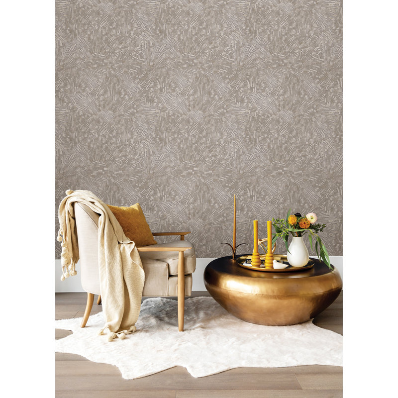 Rouleau de papier peint Agassiz Burst, Marron clair