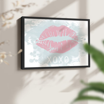 Xoxo en couleurs - impression encadrée - réversible