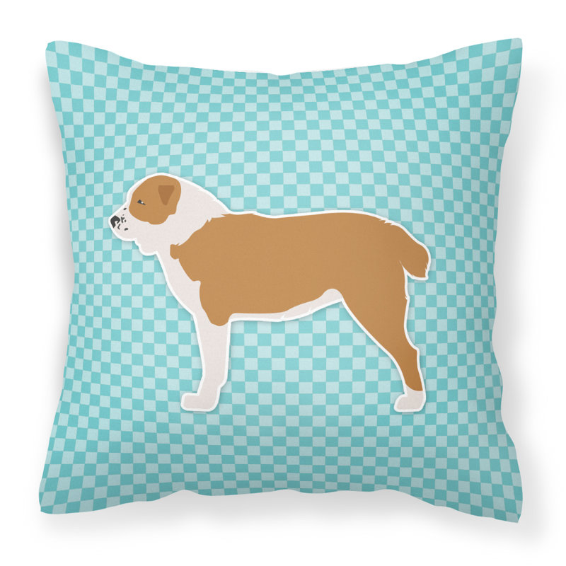 Coussin décoratif intérieur/extérieur frabic, Bleu, H 18 po x l 18 po