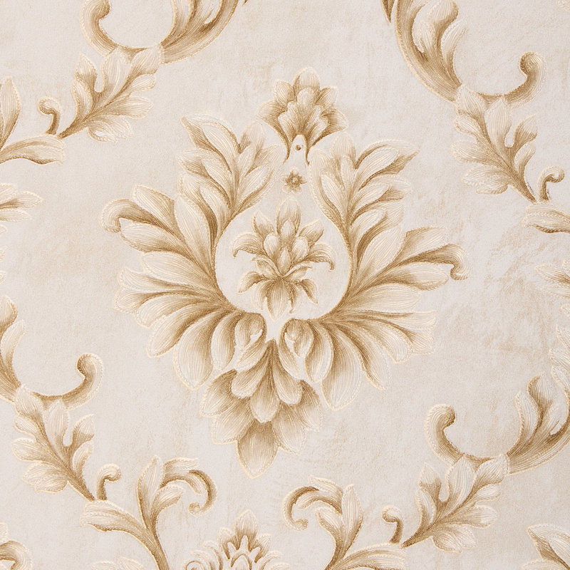 Non-Pasted Non-Woven 3D Embossed Wallpaper Roll