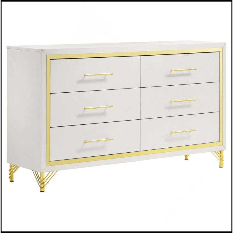 Commode de chambre à 6 tiroirs Chesney