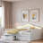 Upholstered Daybed With Led And 2 Drawers-1007133423-1007133417
