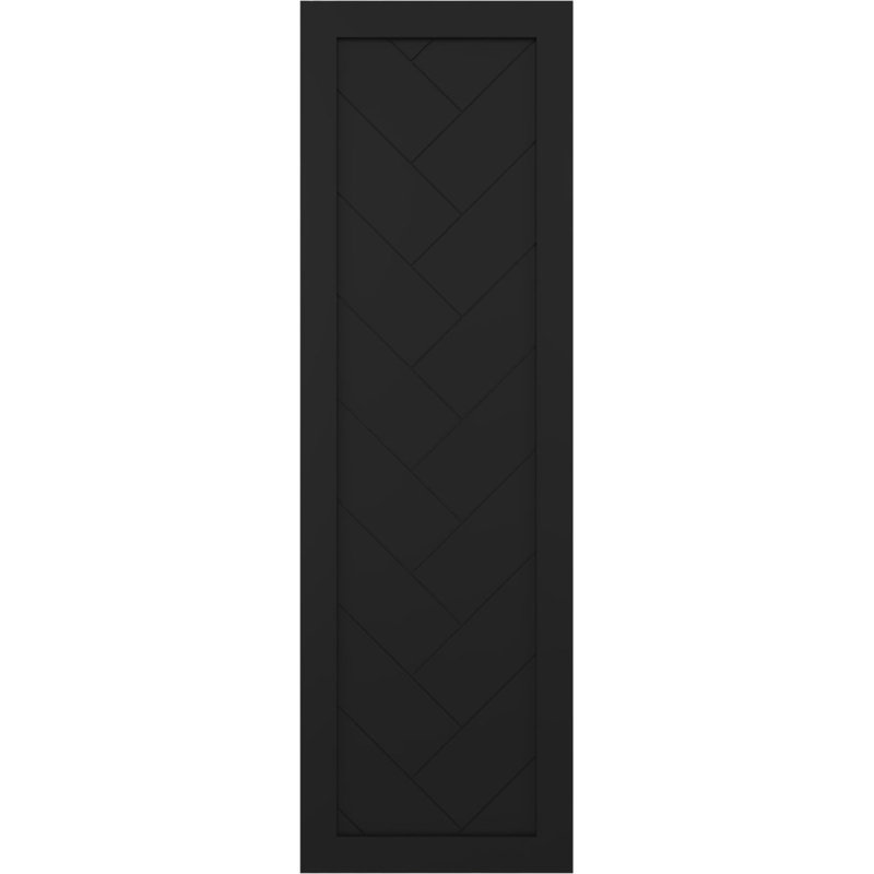 Volets à fixation fixe en PVC True Fit, Noir, 46", 15"