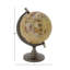 Globe terrestre en aluminium brun