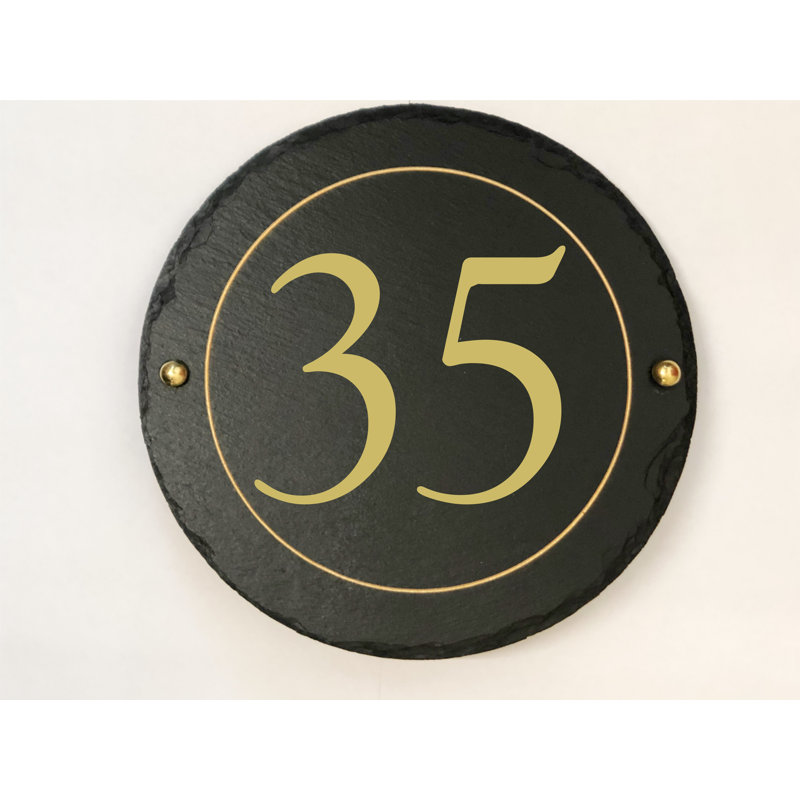 Easingwold 24cm H Stone House Number, 35