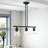 Deshaud 3 - Light Steel Dimmable Kitchen Island Square / Rectangle Chandelier-1306998320