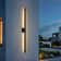 Matte Black Linear LED Outdoor Wall Light