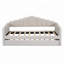 Lit de jour simple tapissier avec couchette, poches et ports USB-1730646469