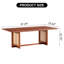 Table basse rectangulaire en bois massif de style chinois
