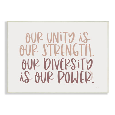 «Unity Is Force» par Lux + Me Designs - Art textuel