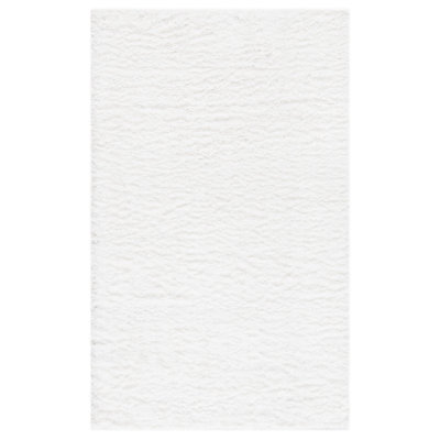 Jiang Shag White Area Rug