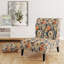 Coral Rustic Elegance Floral Pattern - Upholstered Cottage Accent Slipper Chair