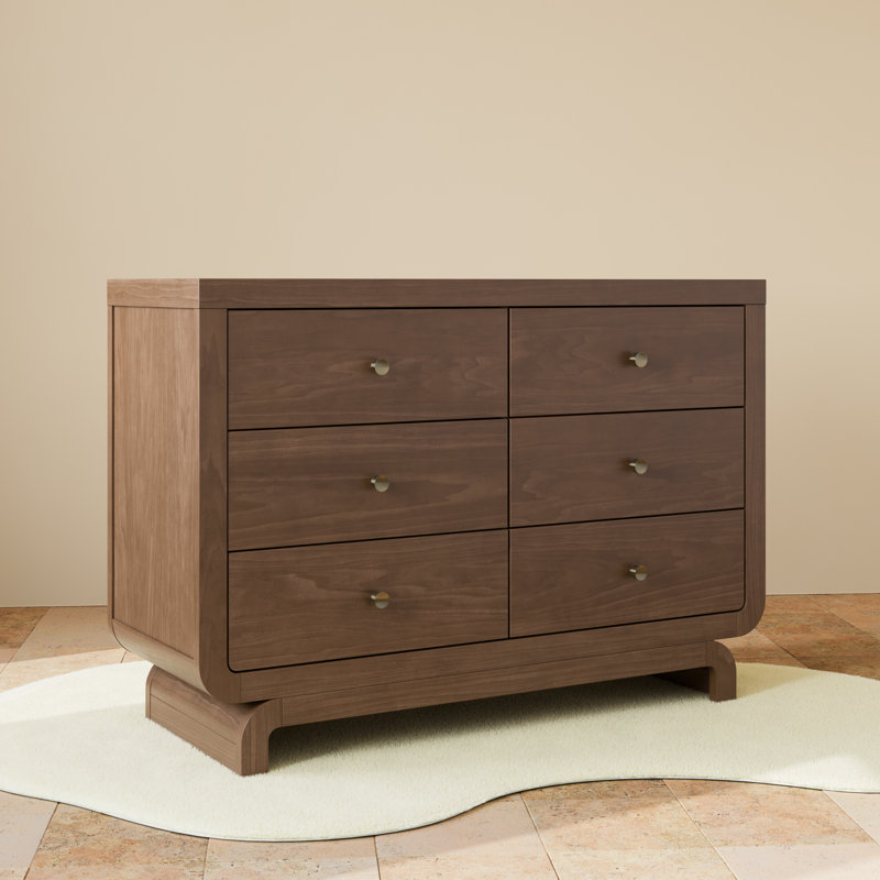 Santorini Kids 6 - Drawer Dresser, Hazelnut