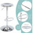 Juddson 1Pc Bar Stools, Adjustable Height Swivel Bar Stools, Metal Airlift Barstools, Backless Counter Height Bar Chairs for Kitchen Dining Room Pub Cafe-638905802-593795850