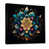 Toile avec cadre flottant noir
