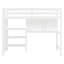 Lit mezzanine en bois avec tablettes, bureau et tableau d'écriture-1571372212