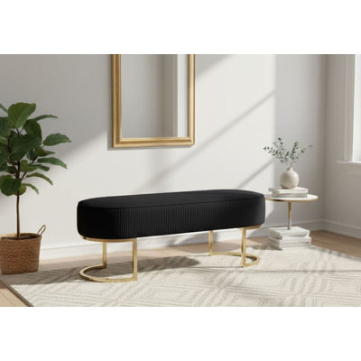 Duppstadt Velvet Upholstered Bench