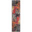 Tapis abstrait bleu / orange Hertzler-211452224