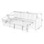 Canapé-lit et chaise longue réversible en velours de 91 po Pancoast-421021084