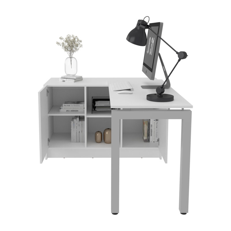 Bureau rotatif Alfie de 72 pouces de large ou compact (ne comprend pas les tabourets)
