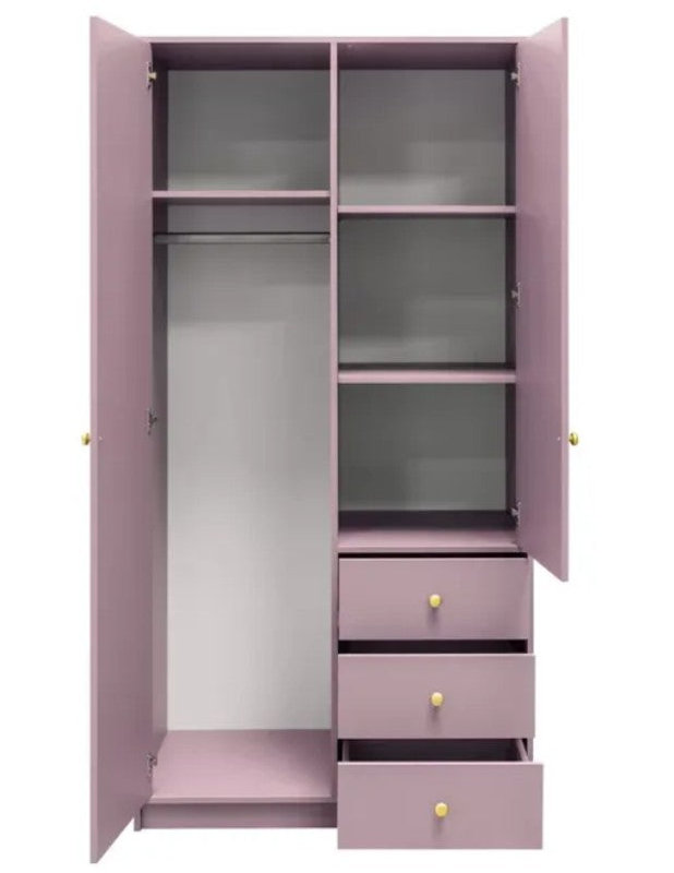Manufactured Wood Wardrobe, Plum