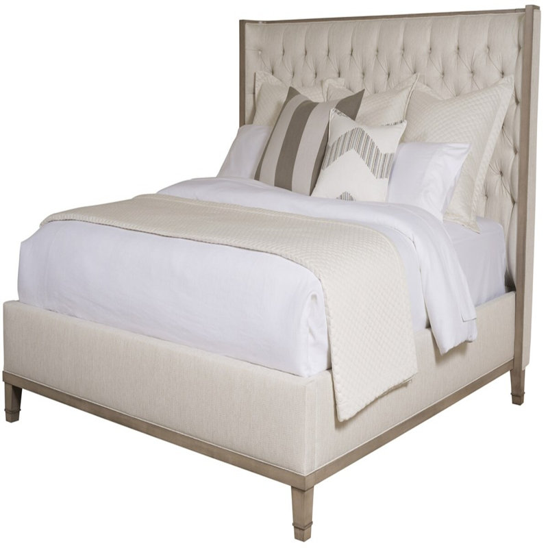 Bowers By Michael Weiss Upholstered Wingback Bed, King