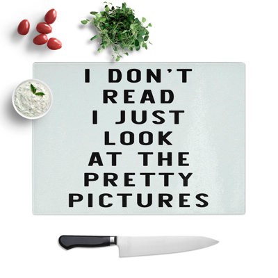 Don't Read Typography Chopping Board