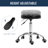 Gardea Swivel Upholstered Adjustable Height Counter Stool with Metal Frame