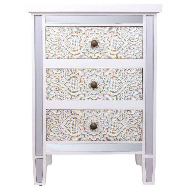 Hoschton 48cm W Manufactured Wood Bedside Table
