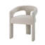 De 2, chenille blanche, chaises d'appoint, bois composite, mousse, largeur du siège, hauteur du dossier rembourré, chaise, profondeur du produit, largeur