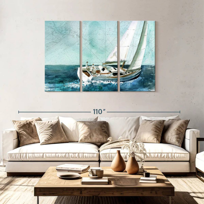 Senne Coastal Sail, 48" H x 74" W