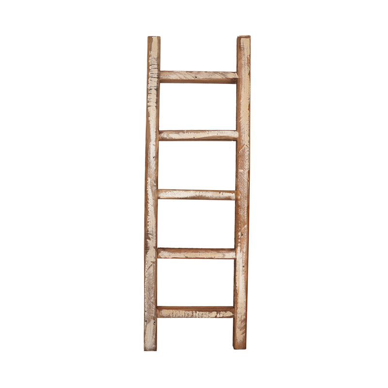 4 ft. Blanket Ladder, Antiqued White