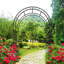 Lron Arbour With Adjustable Width In Black(42.52W''~78.15W'')