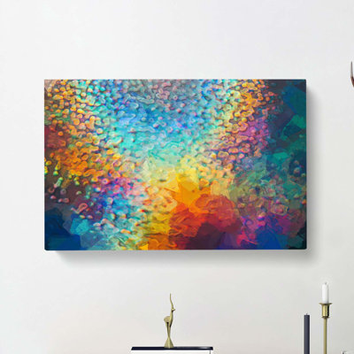 Mood Of The Rainbow In Abstract - Wrapped Canvas Print