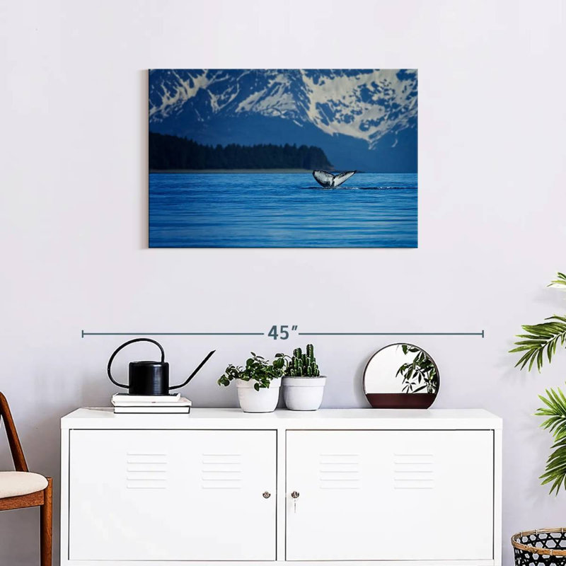Gillard Alaskan Humpback Whale Tail, 20" H x 30" W