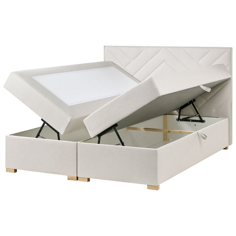 Divan Bed Base, European Kingsize (160 x 200 cm), Off White