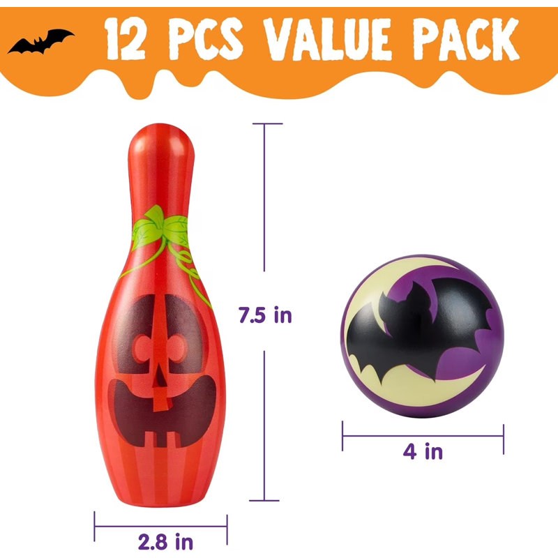 Ensemble de quilles d'Halloween en mousse pour jouets pour enfants Articles de fête