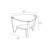 Dino Glass Top End Table-102619188