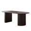 Ensemble de table de salle à manger en bois massif 79 po avec 8 chaises rembourrées Fabirc-1831223024-1831223025