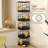 5-Tier Rotating Bookshelf Tower (Black)-1528161732