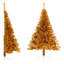 Arbre de Noël artificiel en forme de demi-cercle avec support PET-592159967-617682548