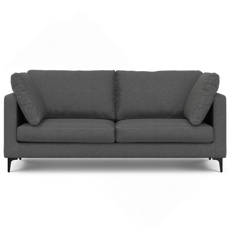 Canapé de 76 pouces Mid-Century, Gris foncé