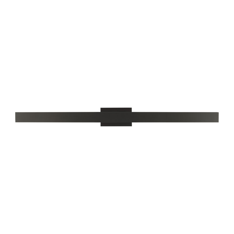Bau Dimmable LED Wall Mounted Picture Light, Nightshade Black, 3" H x 24" W x 8" D