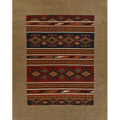 Adobe Multi Hand-Woven Geometric Jute Rug