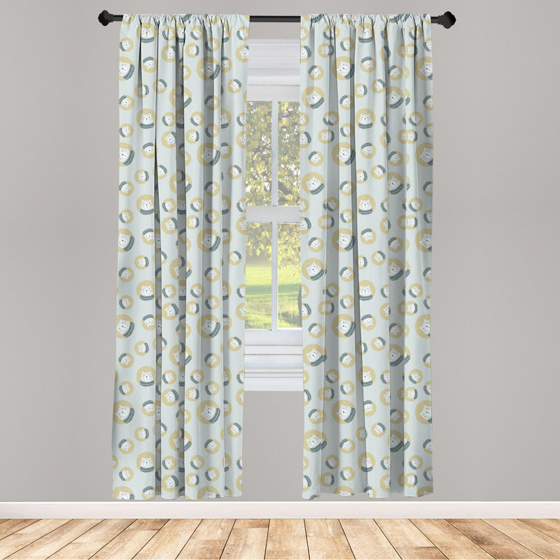 Rideaux 4 panneaux East Urban Home, L 56 po x L 95 po