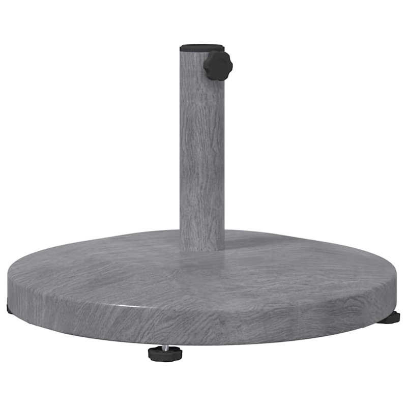 Steel Umbrella Base, Dark Wood