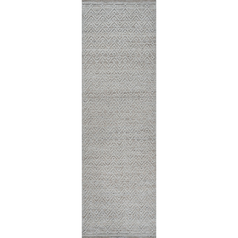 Global Recycled Standard Pearly Hand-Woven Loop Pile Recycled Rug Pecan Brown, Runner 2'6" x 8'