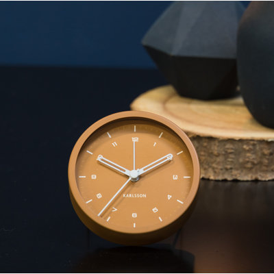 Tinge Analogue Metal Quartz Movement / Crystal Alarm Tabletop Clock