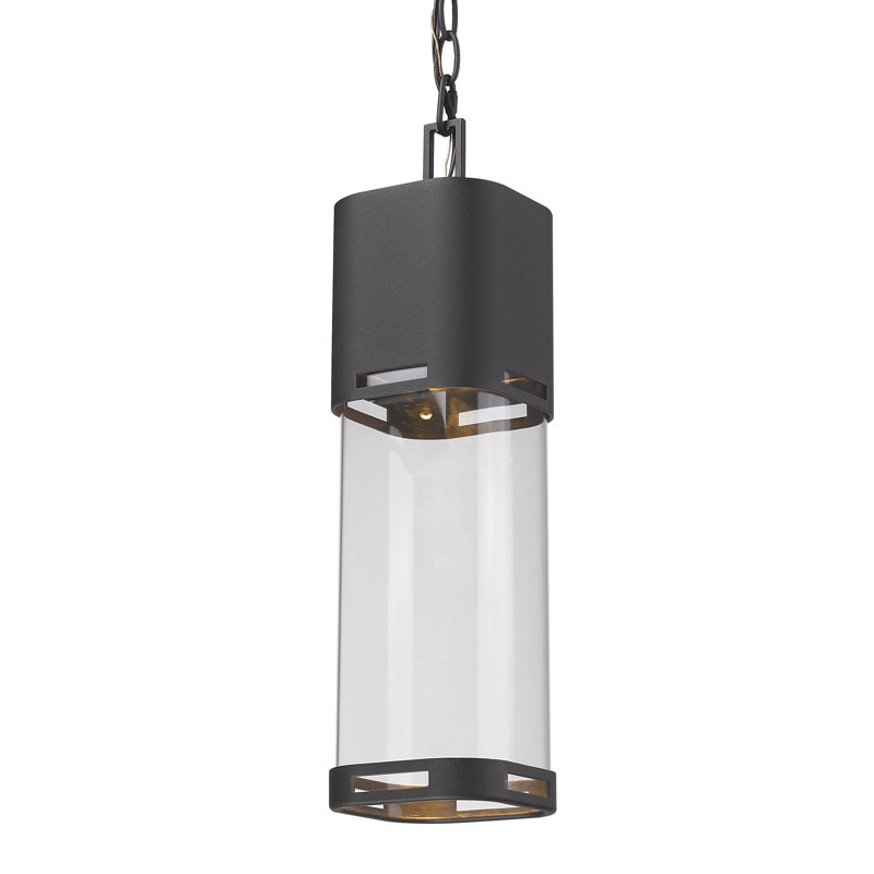 Brentton LED Outdoor Pendant, Black